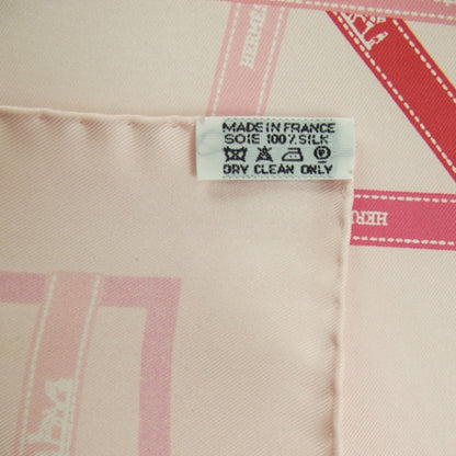 Hermes Silk Twill Pocket Square Scarf Ribbon 4 of 5