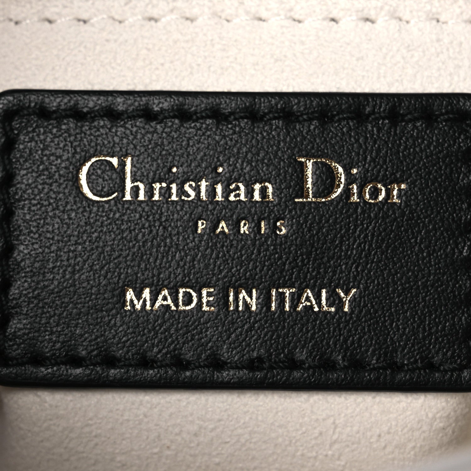 Christian Dior Calfskin Newspaper Printed Mini Lady Dior Black White 6 of 11