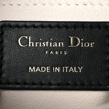 Christian Dior Calfskin Newspaper Printed Mini Lady Dior Black White 6 of 11