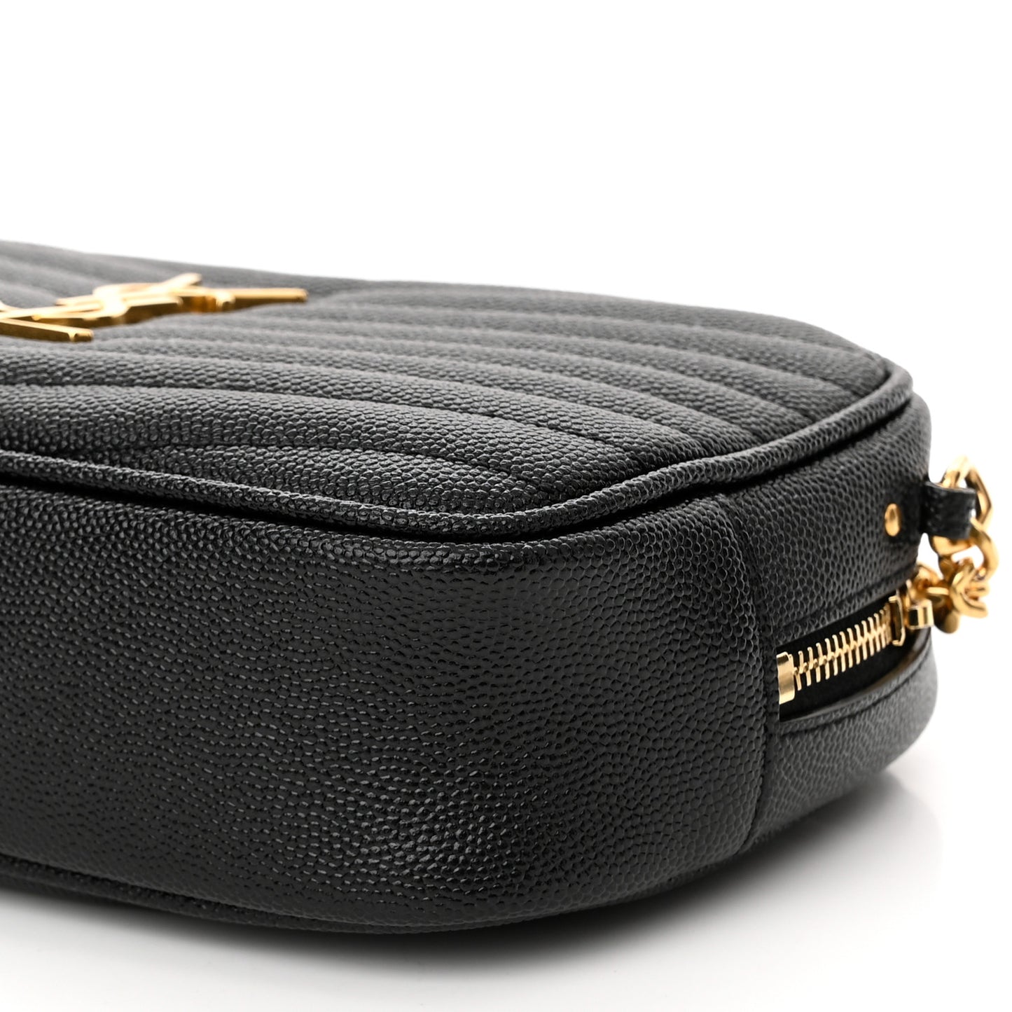 Grain De Poudre Matelasse Monogram Mini Lou Camera Bag Black