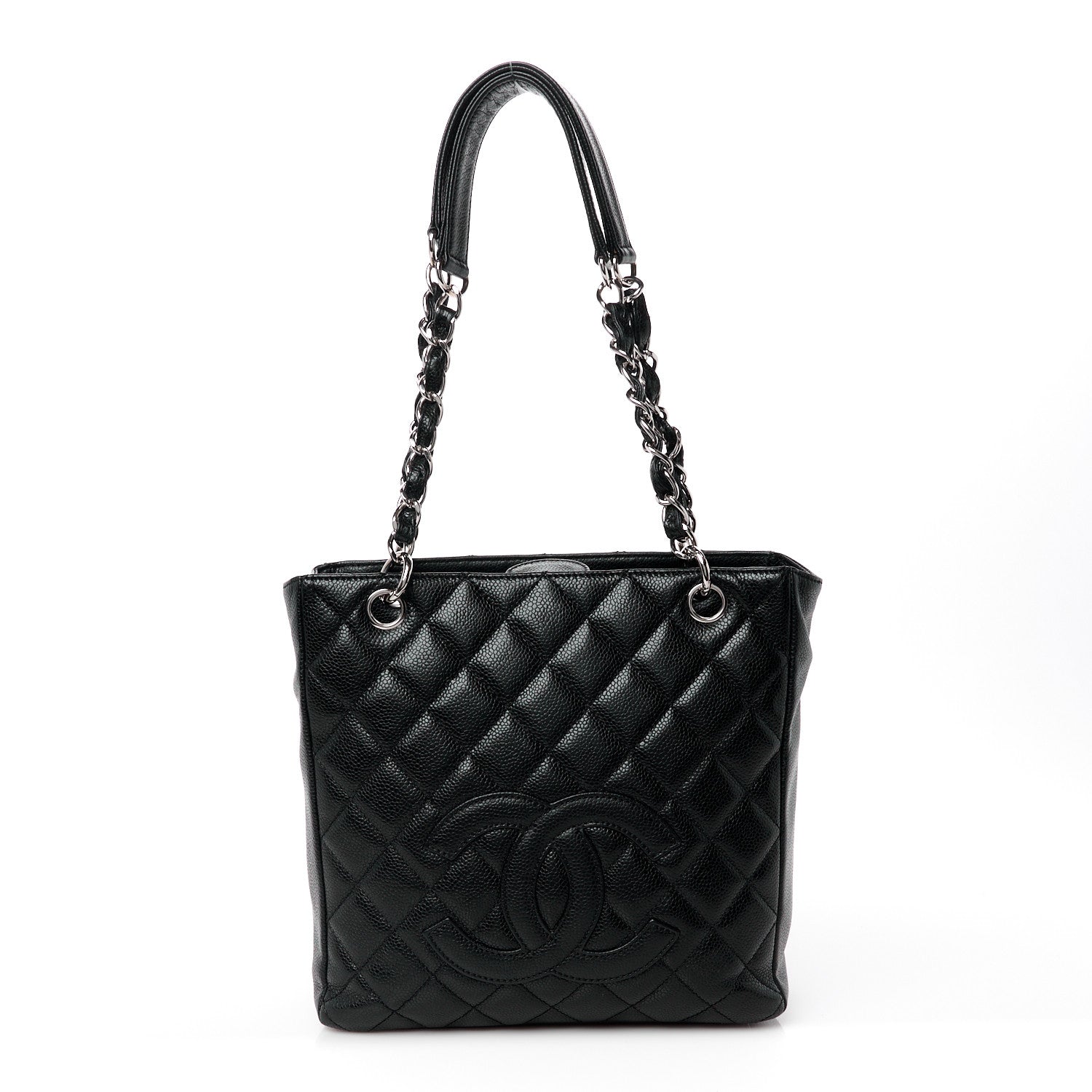Chanel Caviar Quilted Petit Shopping Tote PST Black 1 of 11