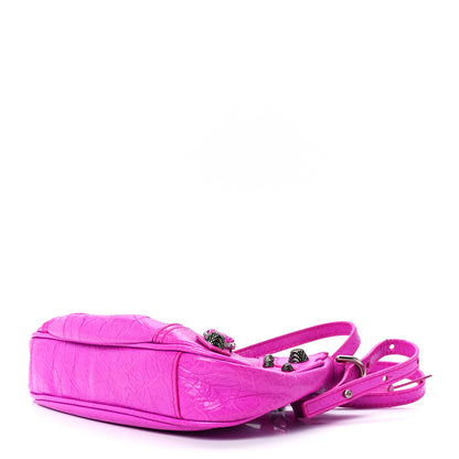 Balenciaga Agneau Arena Le Cagole Mini Purse With Chain Lipstick Pink 10 of 12