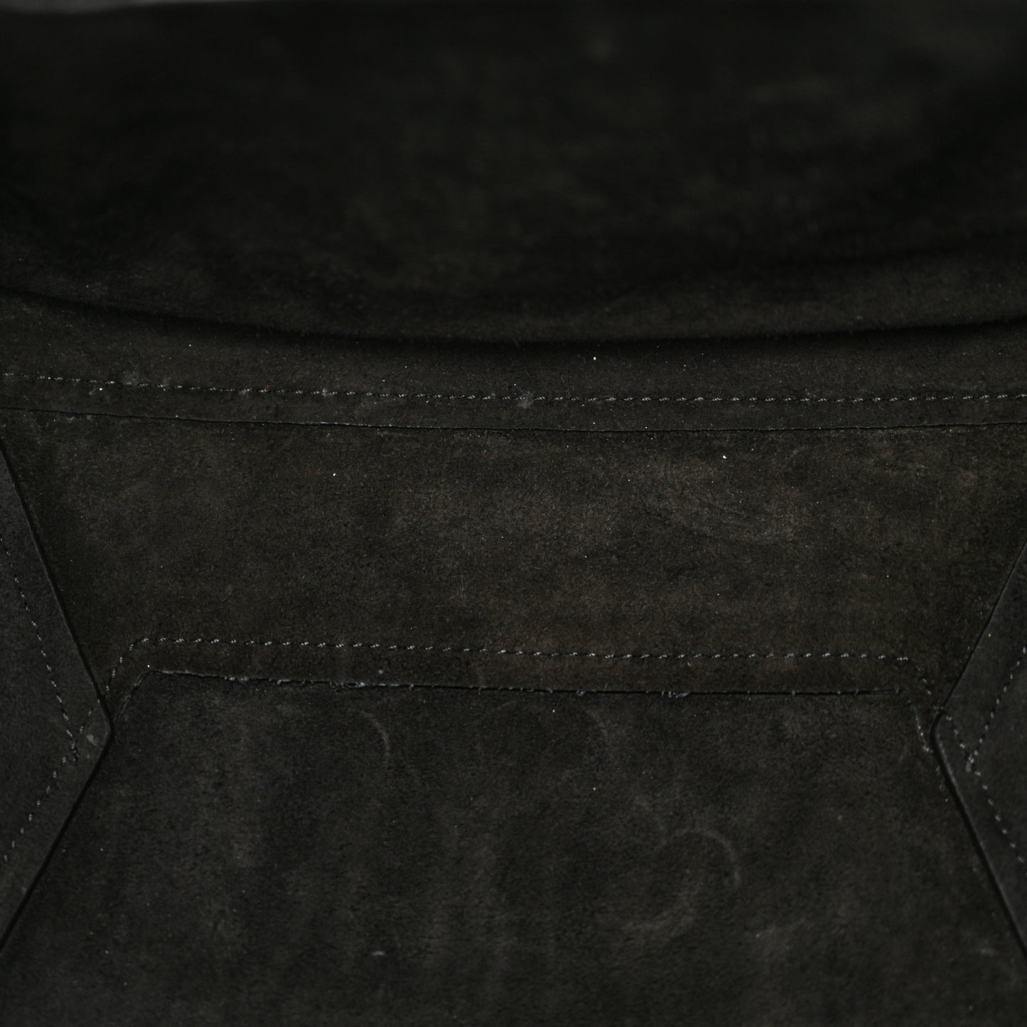 Soft Grained Calfskin Sangle Bucket Bag Black