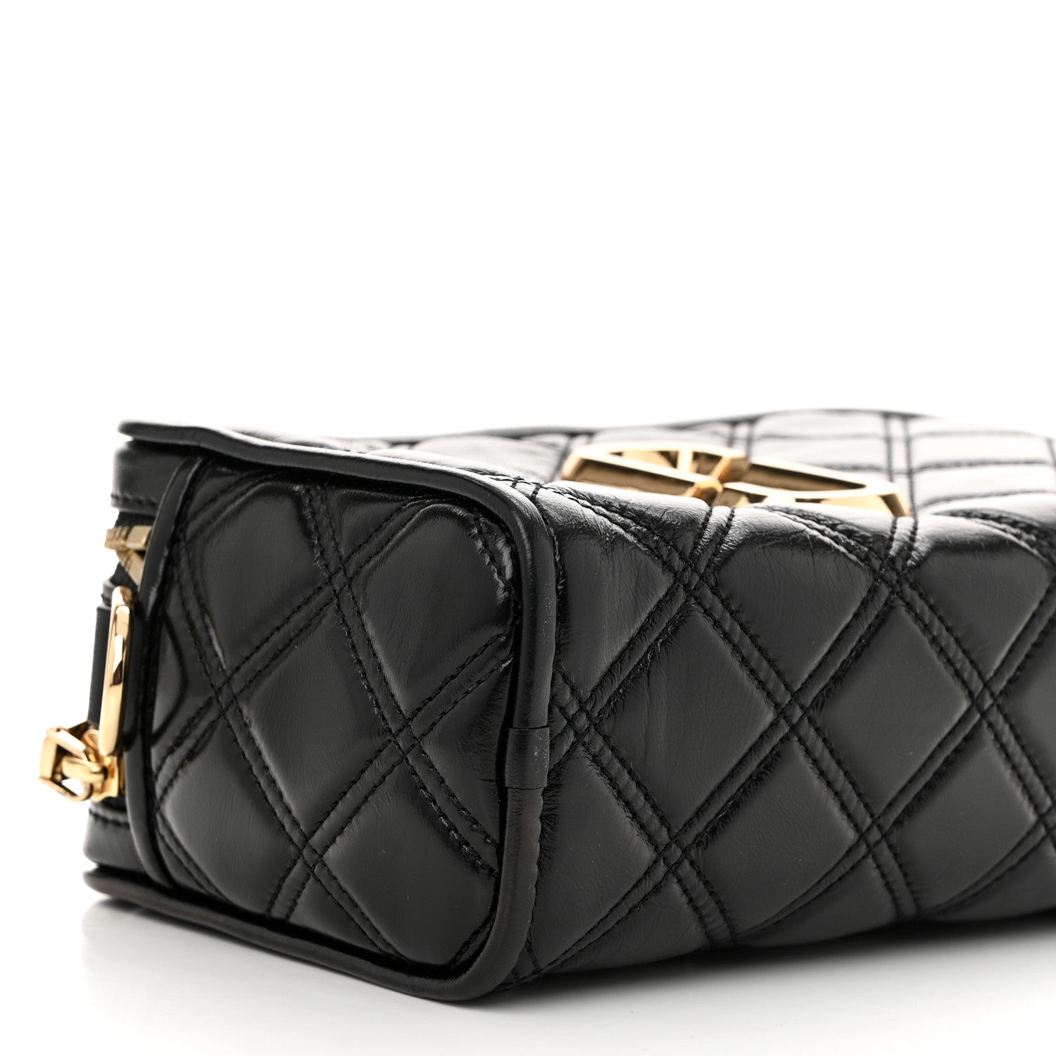 Marc Jacobs Natural Grain Calfskin Quilted The Softshot 21 Bag Black 10 of 11