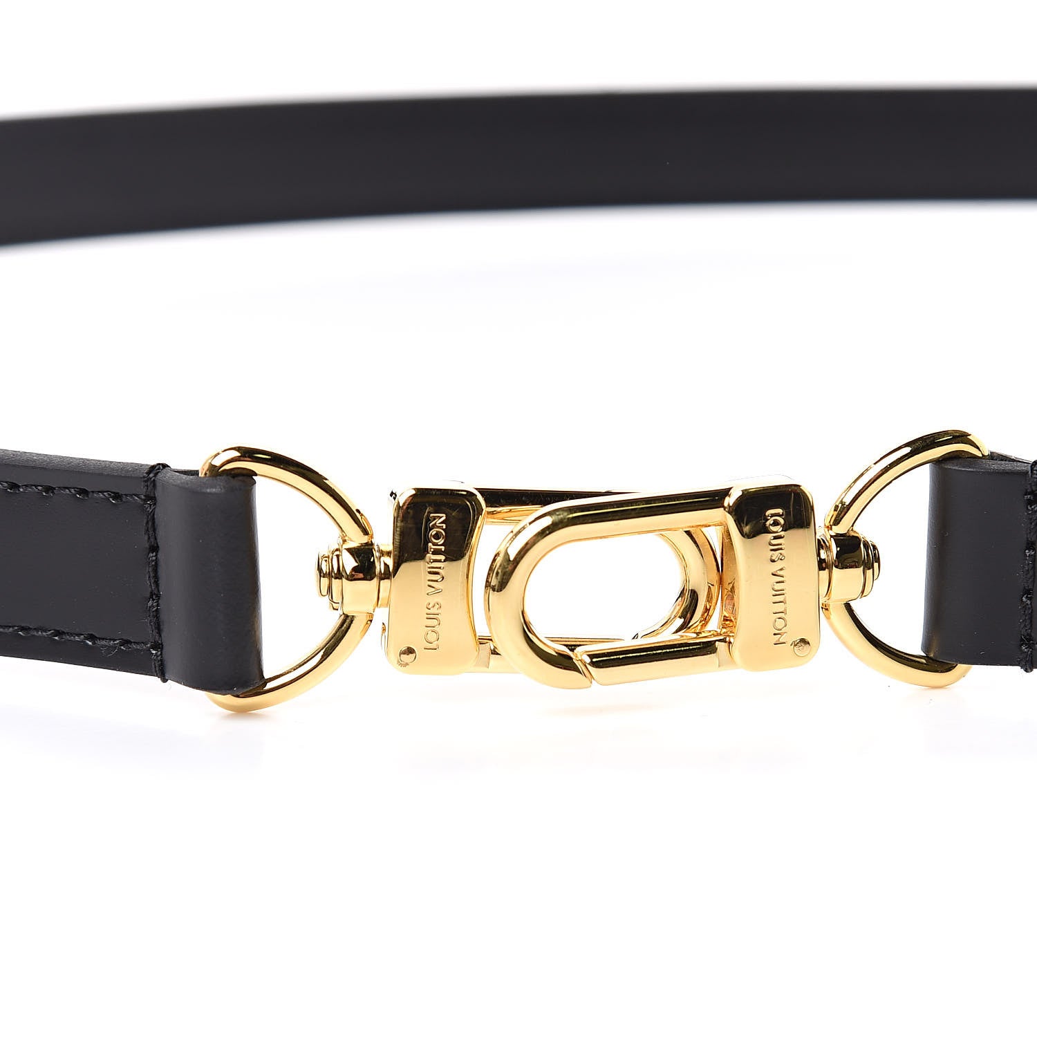 Louis Vuitton Calfskin World Tour Adjustable Speedy Bandouliere Shoulder Strap Black 3 of 4