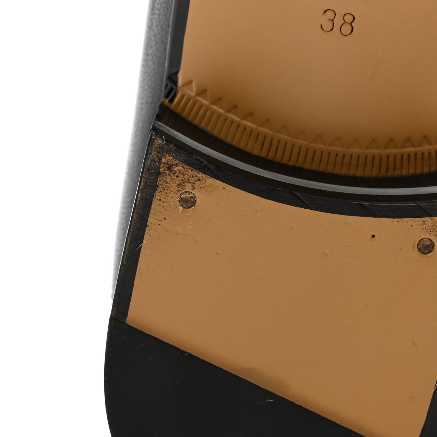 Goatskin Womens Horsebit Mid-Heel Loafers 38 Black