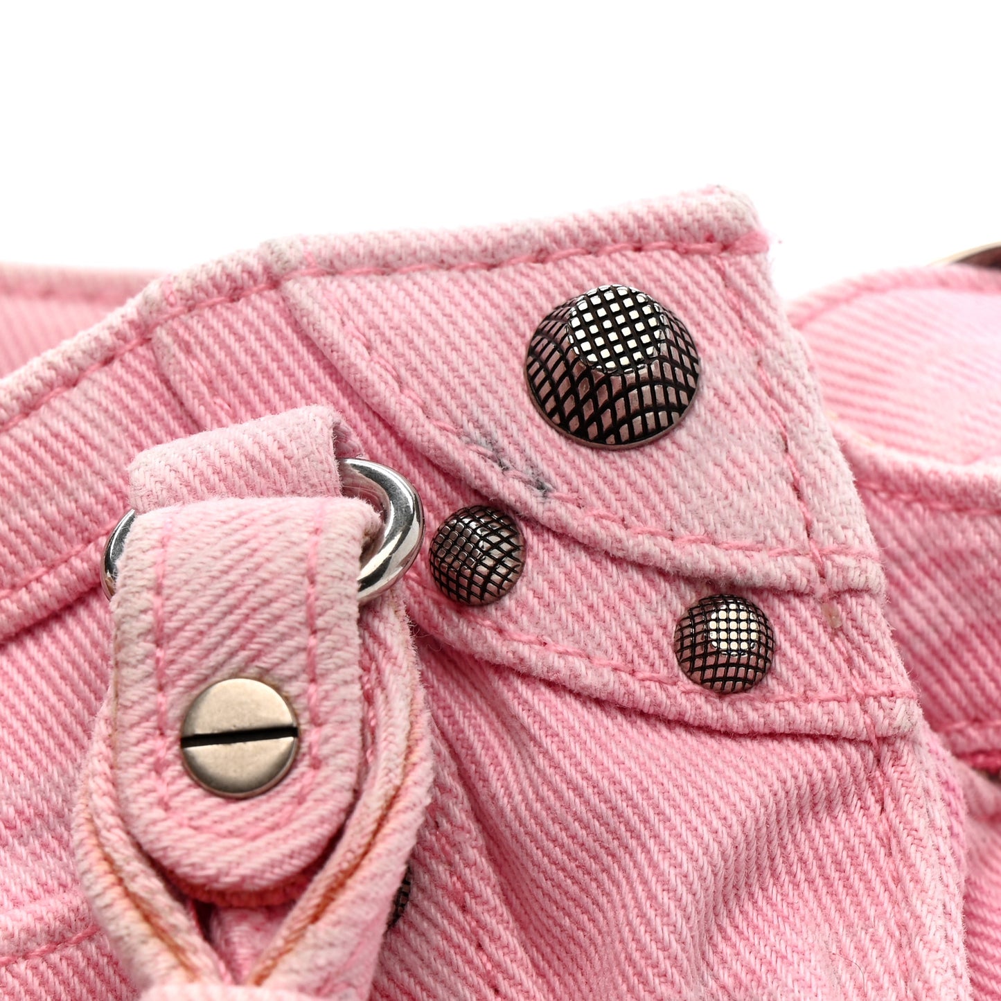 Denim BB Monogram Neo Cagole Handbag XS Pink