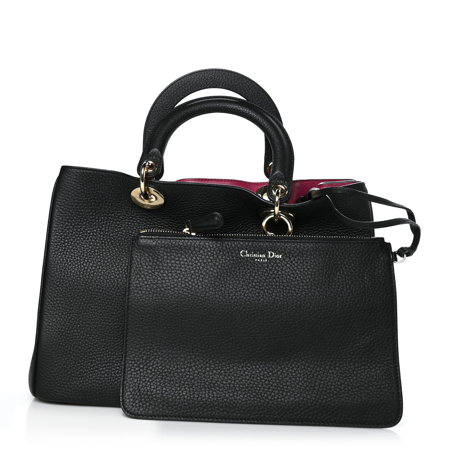 Bullcalf Medium Diorissimo Tote Black Rose Indien