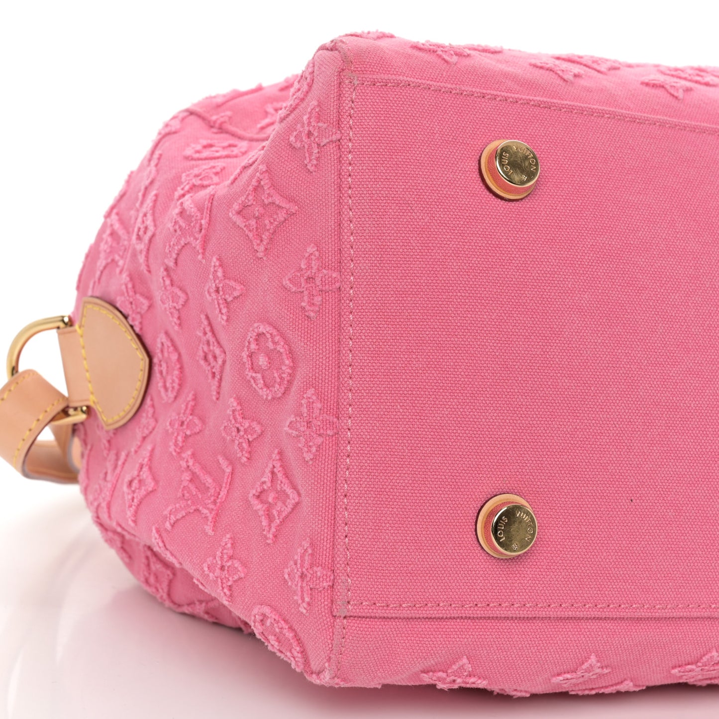 Denim Monogram Stone Speedy Bandouliere 35 Rose