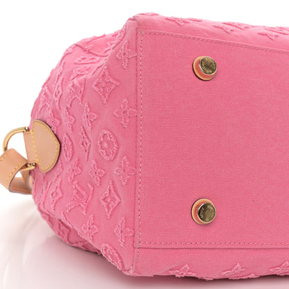 Louis Vuitton Denim Monogram Stone Speedy Bandouliere 35 Rose 8 of 10