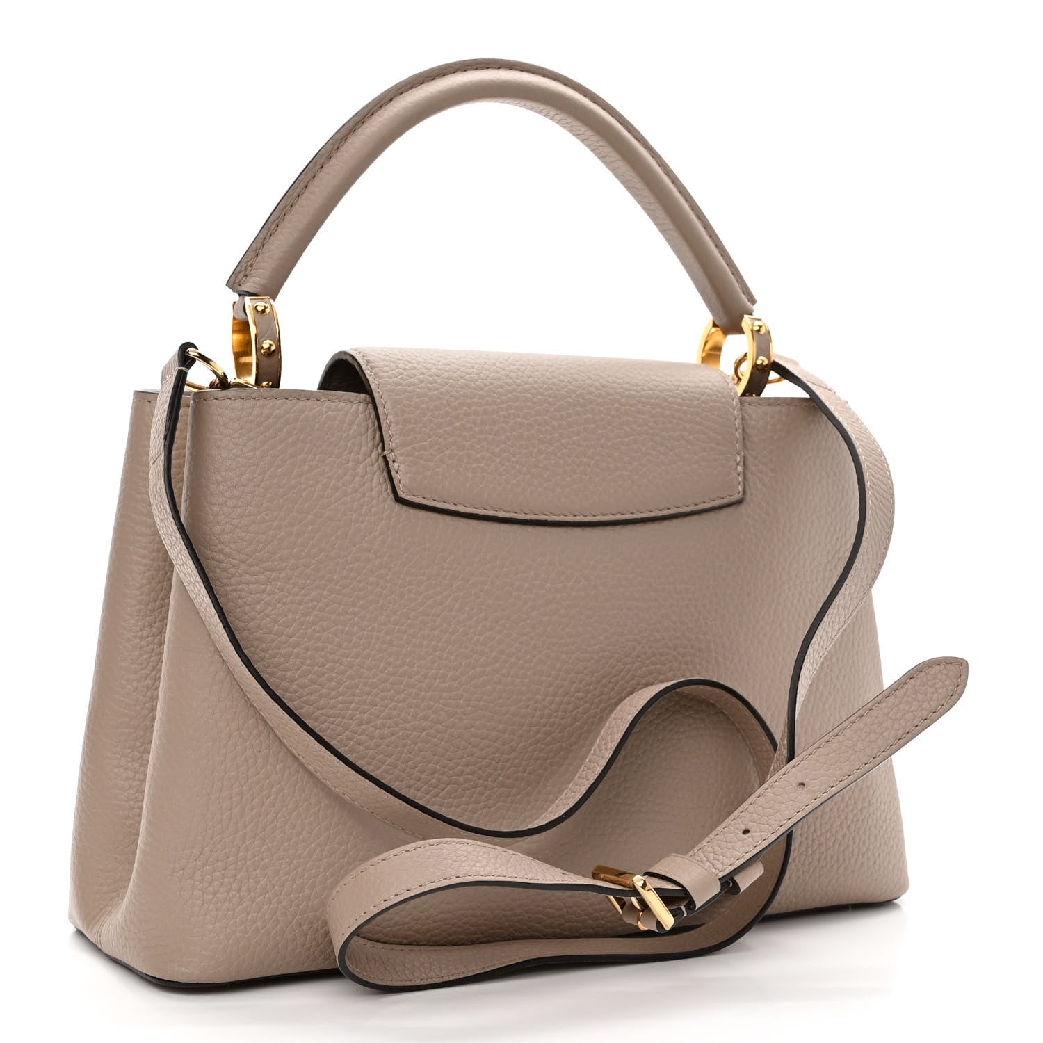 Louis Vuitton Taurillon Capucines MM Galet 3 of 10