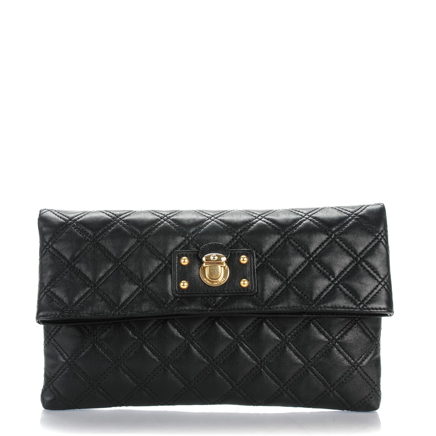Quilted Lambskin Eugenie Clutch Black