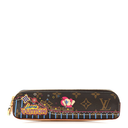 Louis Vuitton Monogram 2020 Christmas Animation Roller Coaster Elizabeth Pencil Pouch 1 of 10