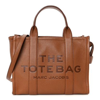 Marc Jacobs Grained Calfskin Medium The Tote Bag Argan Oil 1 of 12