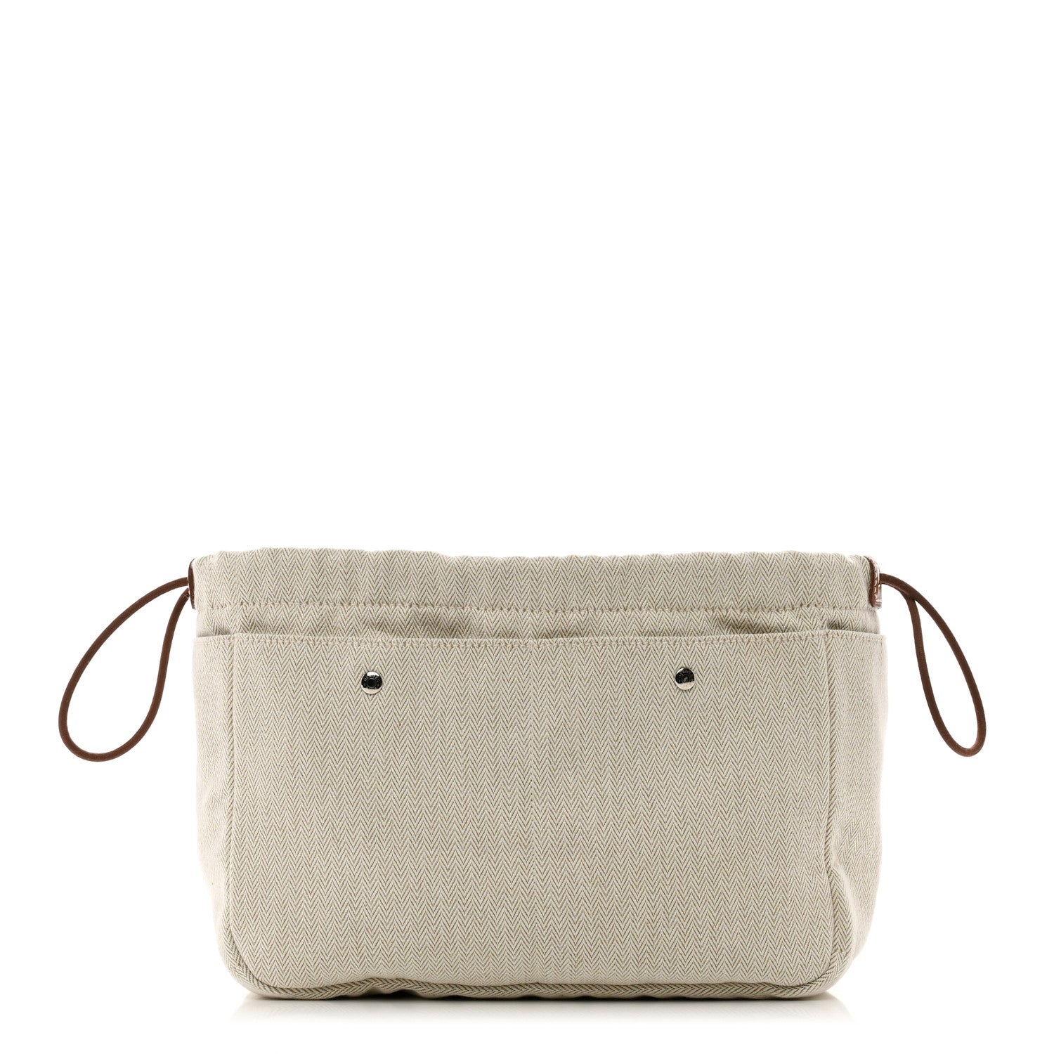 Hermes Canvas Barenia Fourbi 25 MM Pouch Naturel Fauve 1 of 8