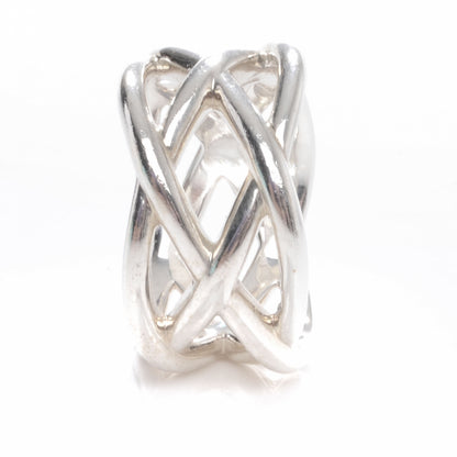 Tiffany Sterling Silver Weave Ring 6.5 3 of 6