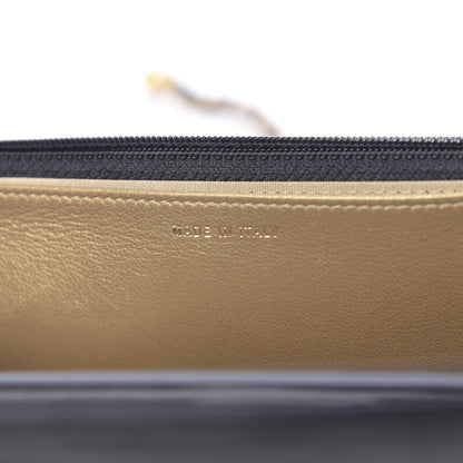 Chanel Lambskin Quilted CC Pearl Crush Wallet on Chain WOC Black 7 of 13