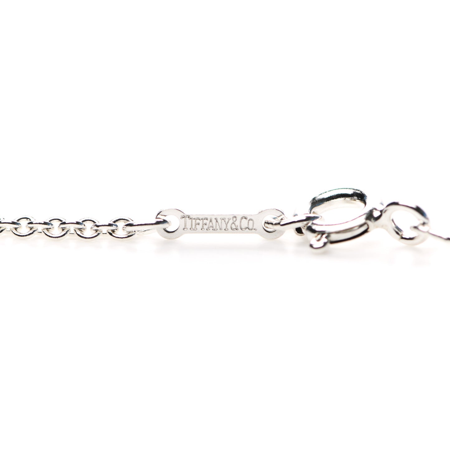 Sterling Silver 20mm Elsa Peretti Bean Pendant Necklace