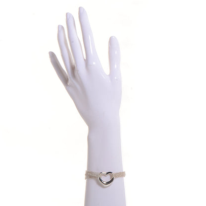Tiffany Sterling Silver Heart Mesh Bracelet 2 of 5