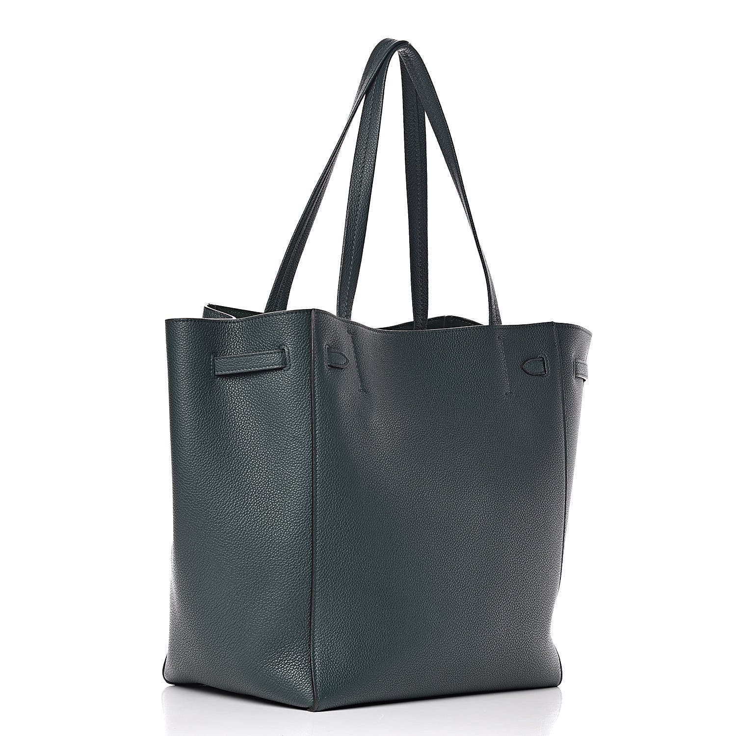 Celine Soft Grained Calfskin Small Belt Cabas Phantom Amazone 3 of 10