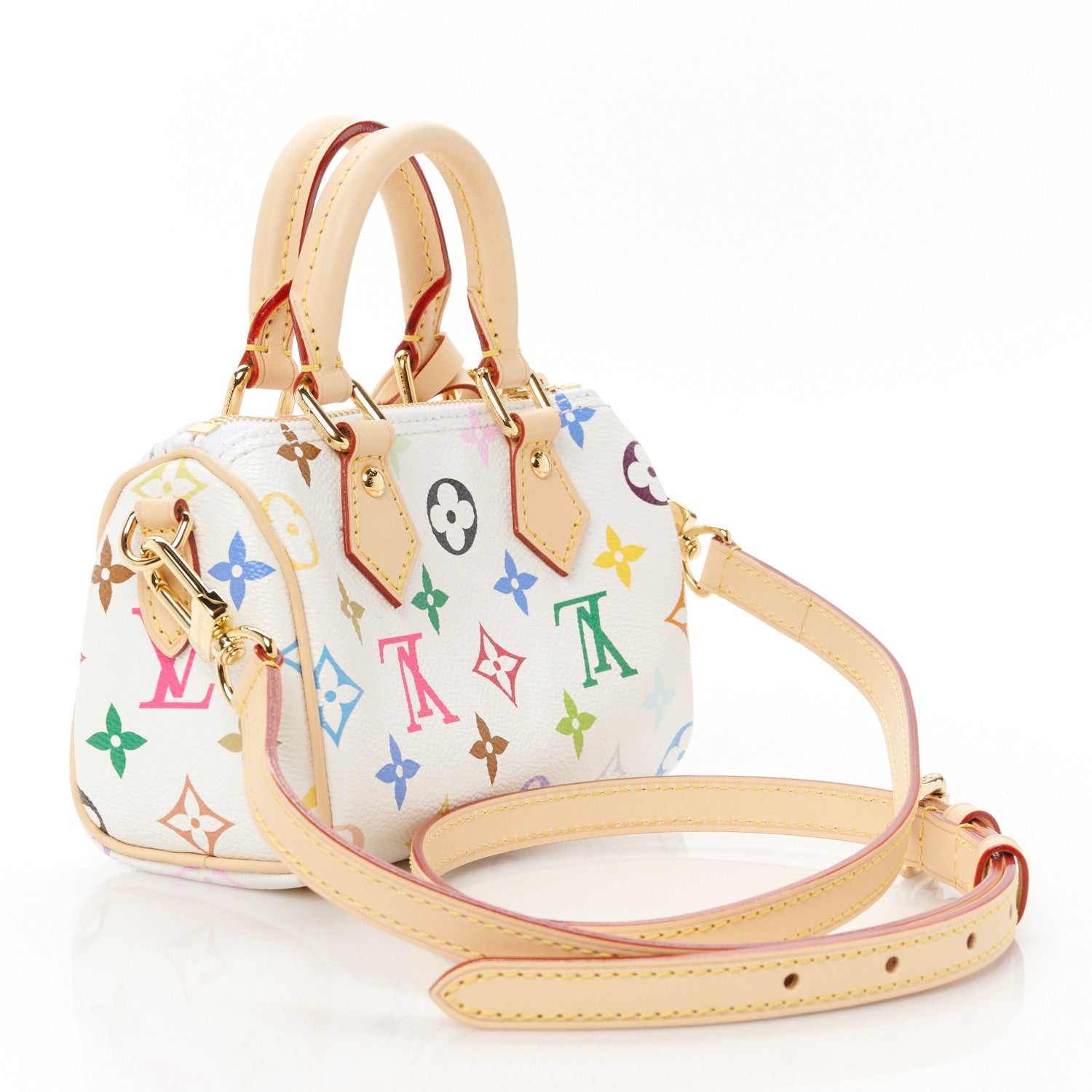 Louis Vuitton LV X TM Monogram Multicolor Nano Speedy White 3 of 10