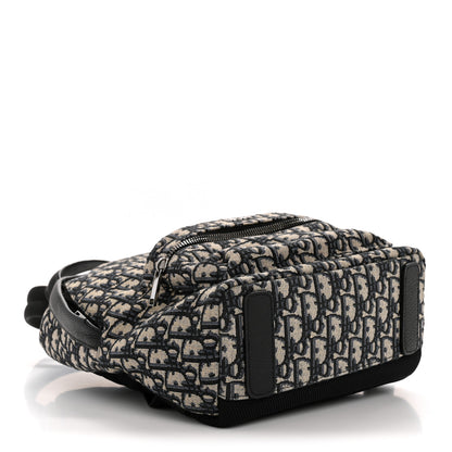 Christian Dior Oblique Calfskin Rider Kid's Backpack Beige Black 4 of 13