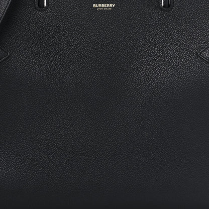 Burberry Grainy Calfskin Medium Title Bag Black 9 of 10