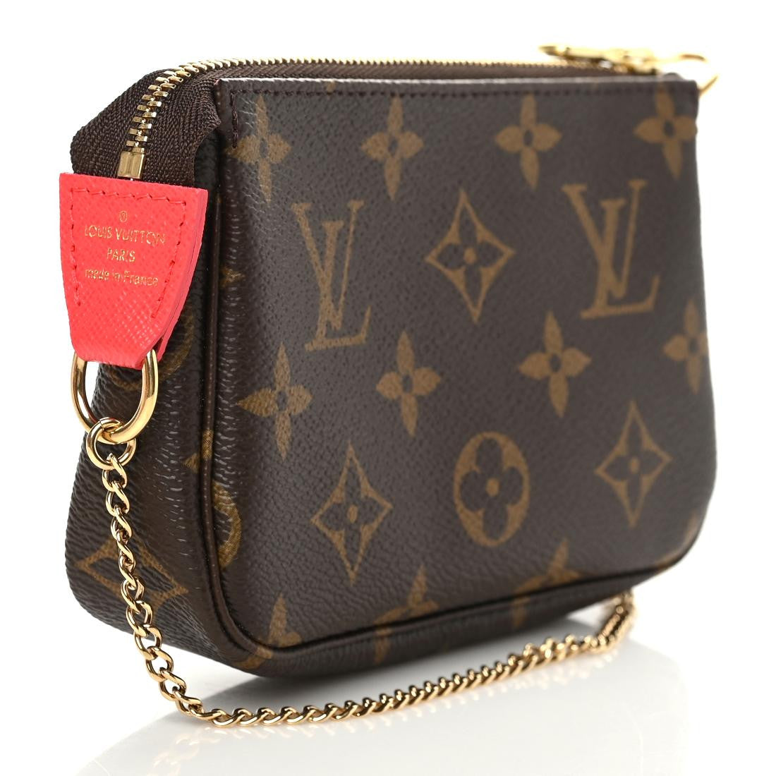 Monogram 2021 Christmas Animation London Mini Pochette Accessories Red