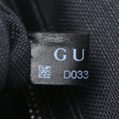 Gucci GG Supreme Monogram Appia Calfskin Web Flat Messenger Bag Black Grey 8 of 11