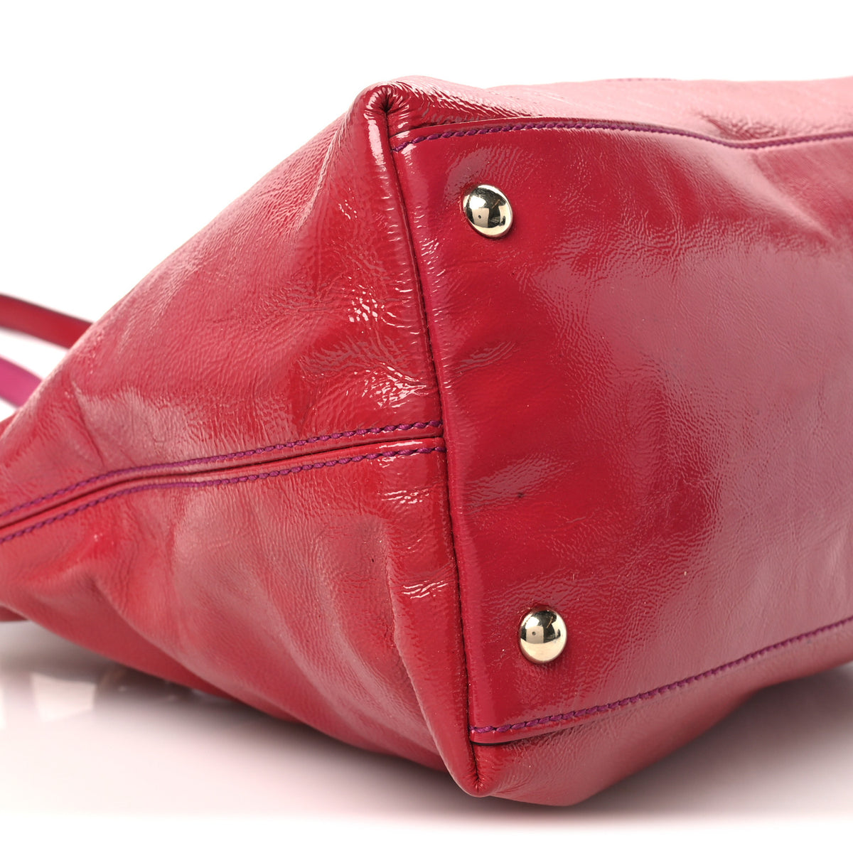 Gucci Vernice Naplack Small Soho Top Handle Satchel Uniform Red 9 of 11