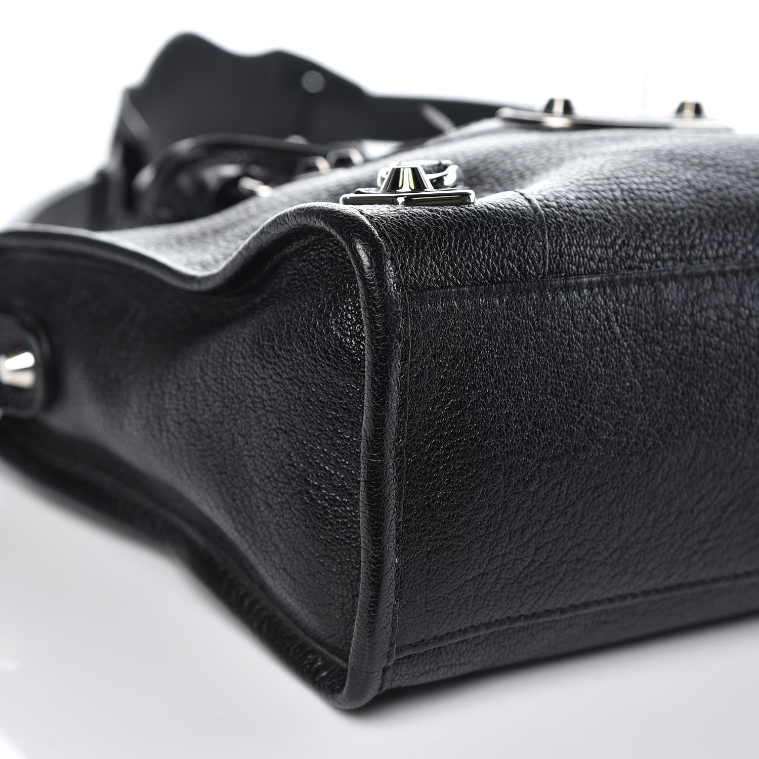Balenciaga Chevre Silver Metallic Edge Hardware S City Black 8 of 15