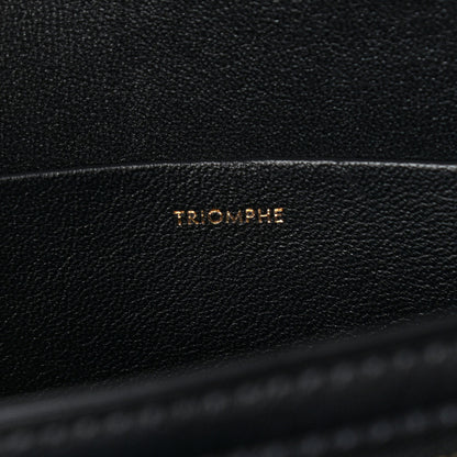 Celine Shiny Calfskin Large Triomphe Black 7 of 18