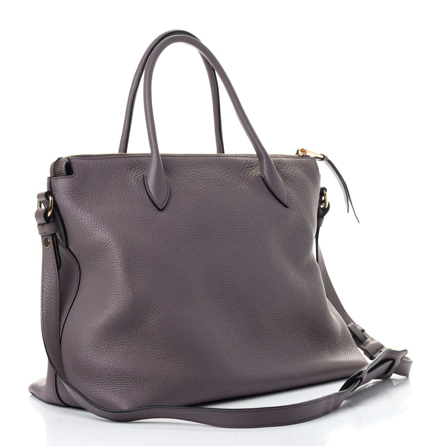 Prada Vitello Daino Shoulder Bag Argilla 2 of 4