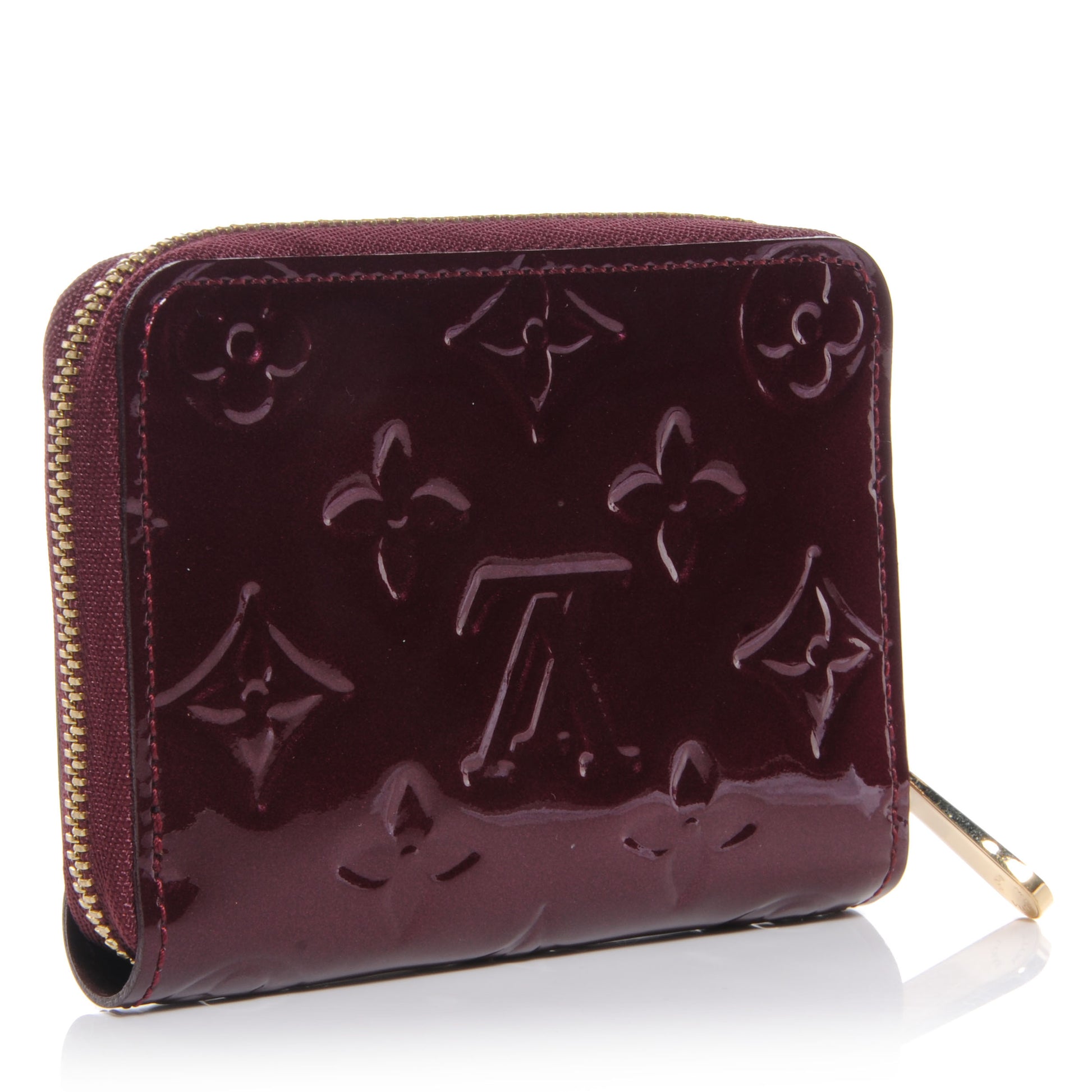 Louis Vuitton Vernis Zippy Coin Purse Wallet Rouge Fauviste 3 of 7