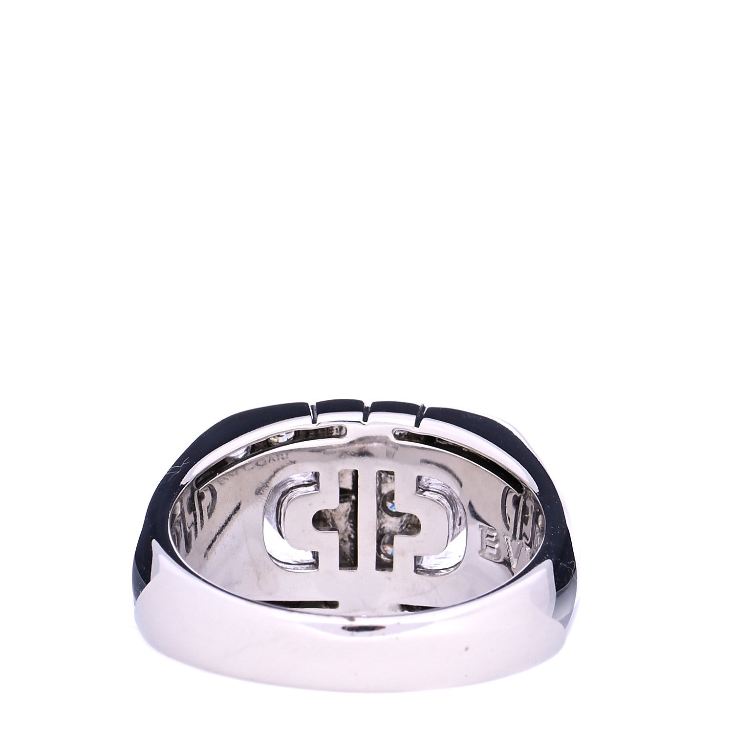 Bulgari 18K White Gold Diamond Parentesi Ring 54 6.75 3 of 7