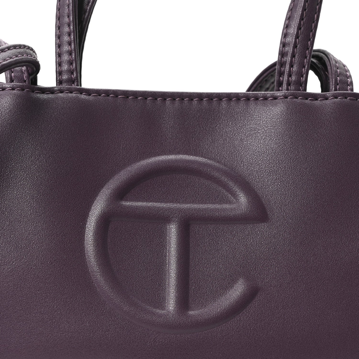 Telfar Vegan Leather Small Shopping Bag Eggplant 8 of 10