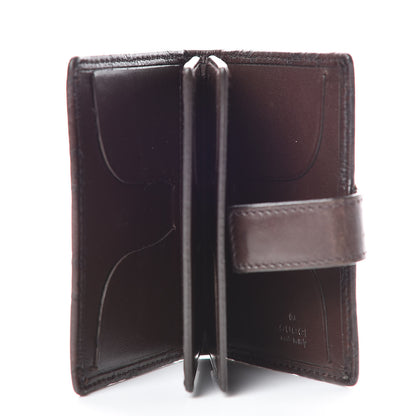 Gucci Guccissima Marguax Calfskin Avel Card Holder Wallet Chocolate 7 of 12