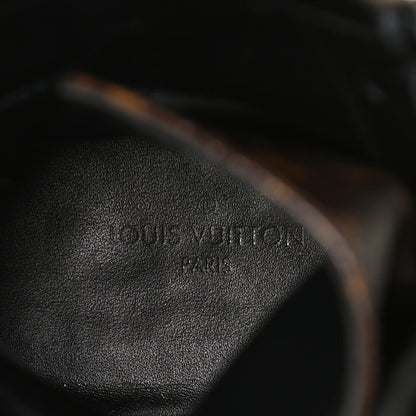 Louis Vuitton Suede Calfskin Monogram Laureate Platform Desert Boots 37.5 Taupe 9 of 13