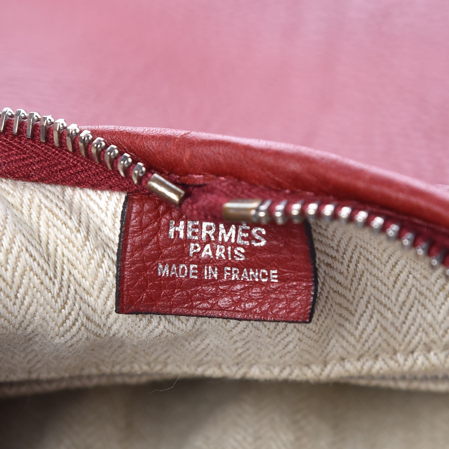 Hermes Taurillon Clemence Massai GM Rouge Garance 6 of 10
