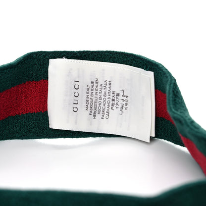 Gucci Vinyl Web Visor L Green Red 5 of 7