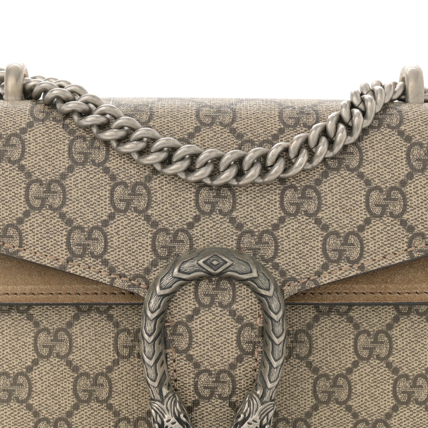 GG Supreme Monogram Mini Dionysus Shoulder Bag Taupe