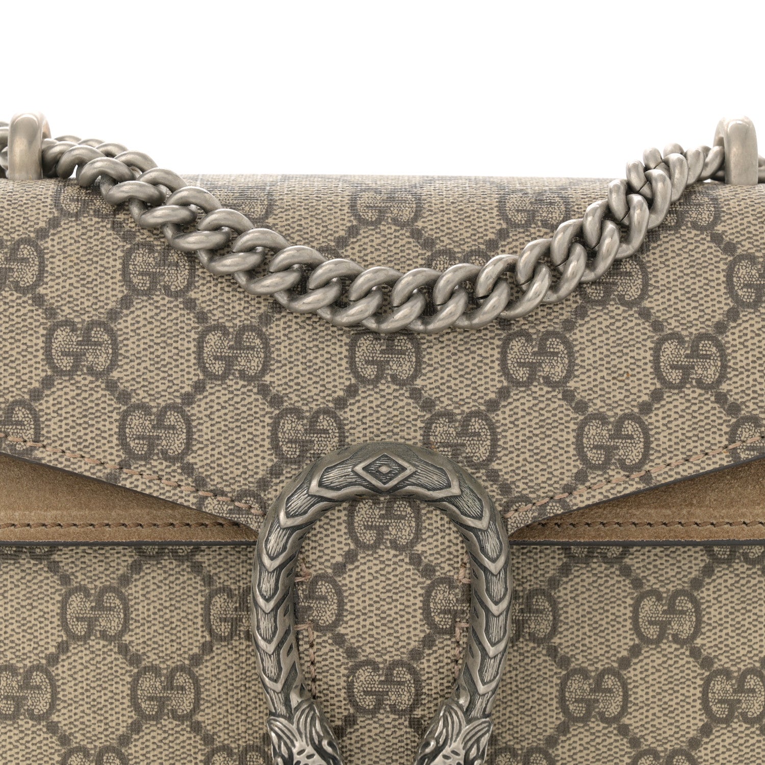 Gucci GG Supreme Monogram Mini Dionysus Shoulder Bag Taupe 8 of 15