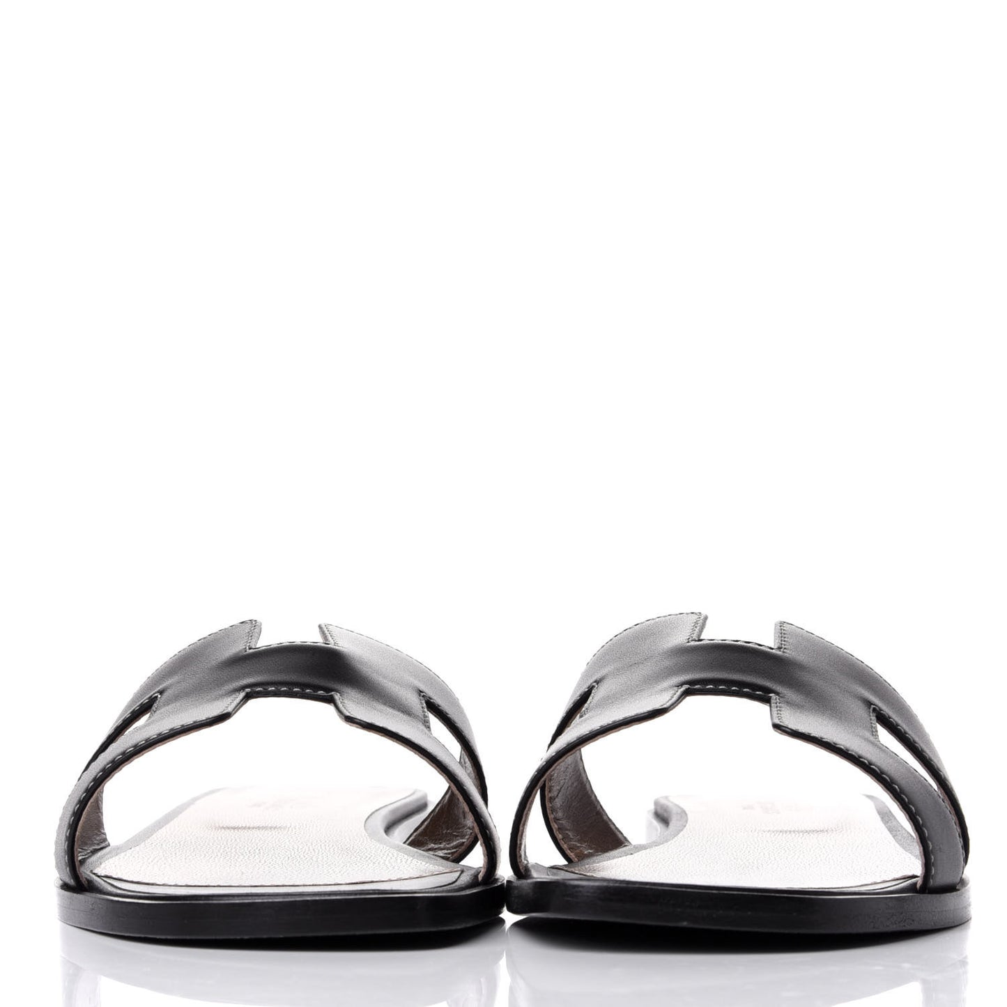 Box Calfskin Oran Sandals 38.5 Black