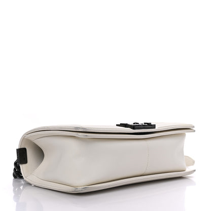 Chanel Calfskin Quilted Medium Boy Flap White 4 of 9