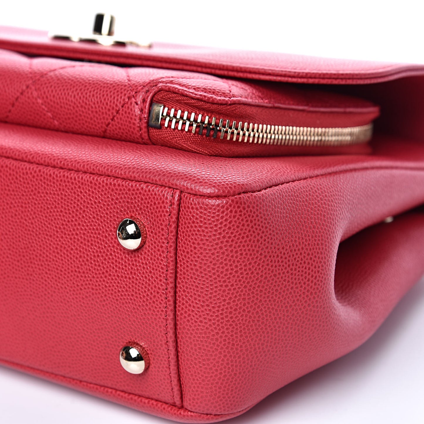 Caviar Quilted Small Business Affinity Flap Pink