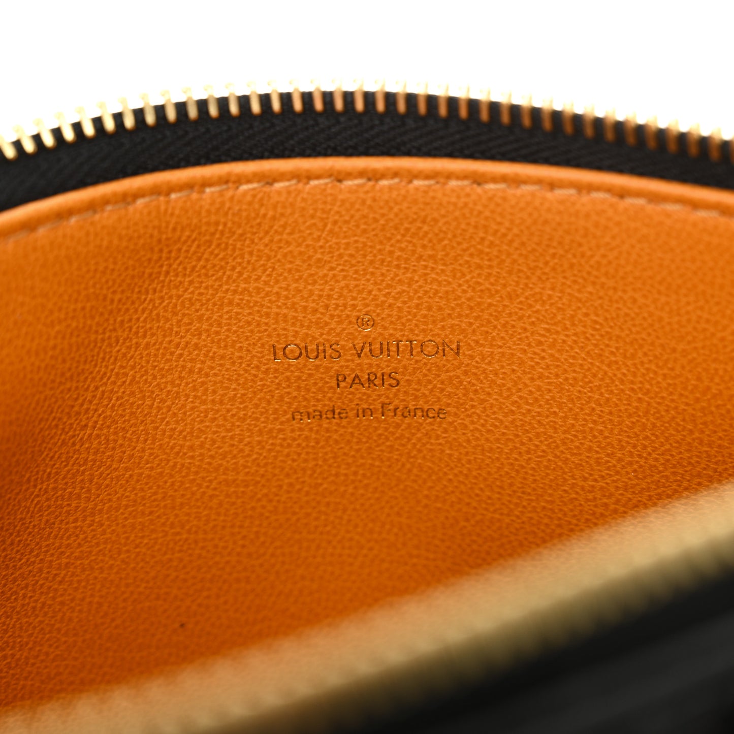 Glazed Lambskin Embossed Monogram Coussin PM Black