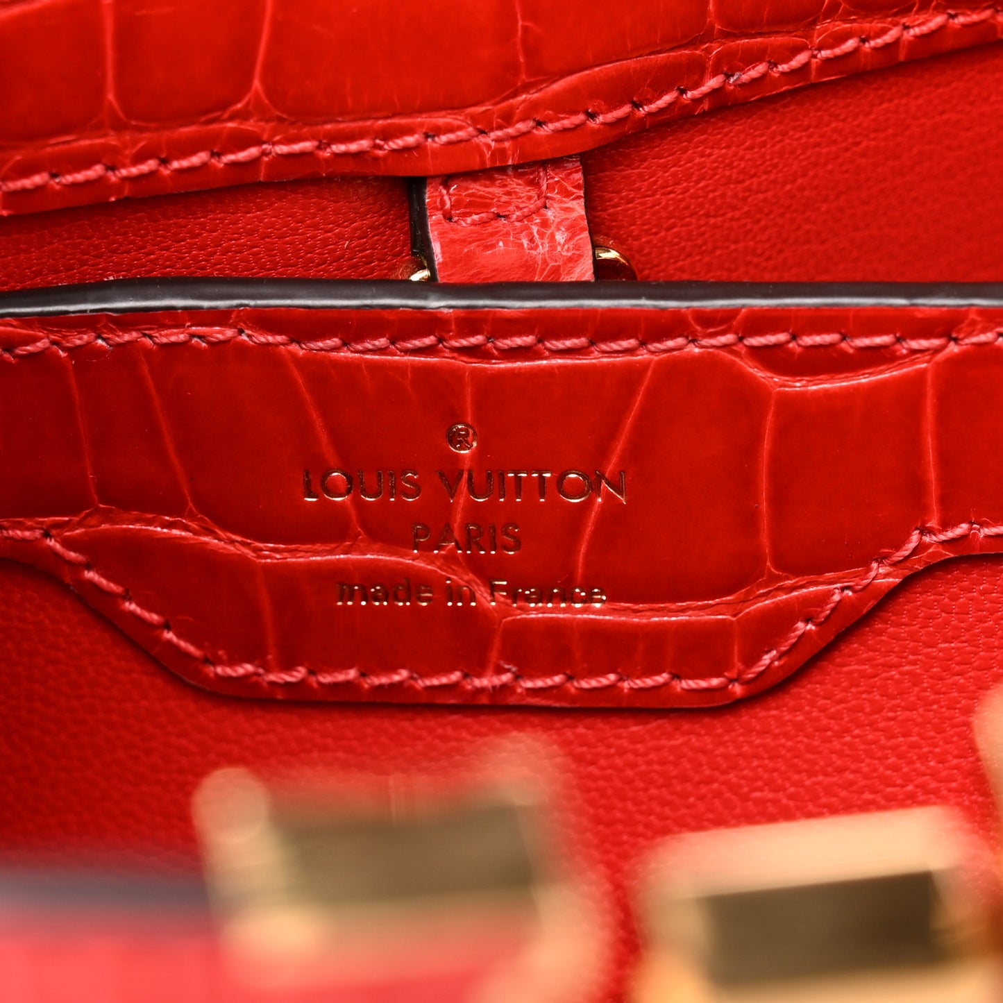 Alligator Capucines BB Red