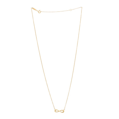 Tiffany 18K Yellow Gold Infinity Pendant Necklace 3 of 6
