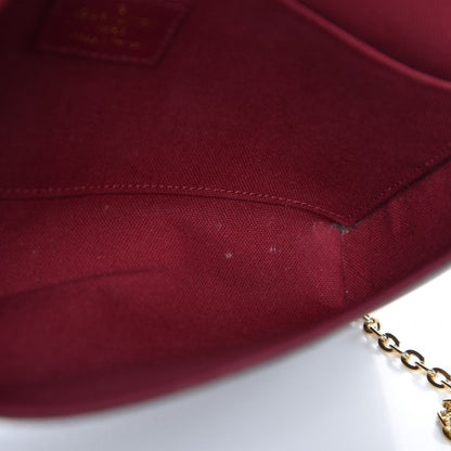 Louis Vuitton Monogram Pochette Felicie Chain Wallet Fuchsia 8 of 12