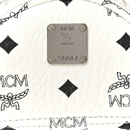 MCM Visetos Side Stud X-Mini Stark Bebe Boo Backpack White 13 of 13